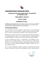 APAK REGLAMENTO JUNIOR 2026