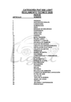 REGLAMENTO TECNICO FIAT LIGHT 2026