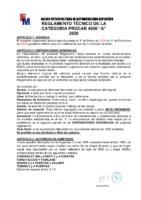 REGLAMENTO TÉCNICO DE PROCAR A 2026